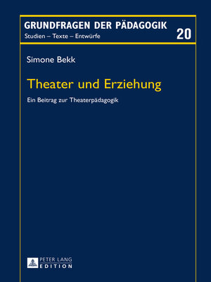 cover image of Theater und Erziehung